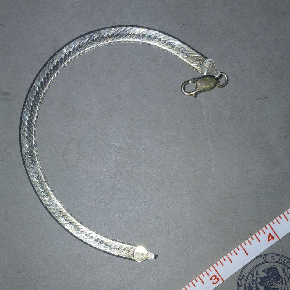 Vior Italian Silver Braided Bracelet. 925. High quality vintage silver